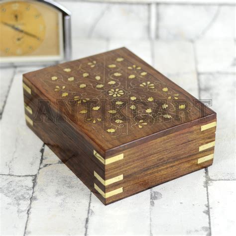 carved wooden metal inlay box|inlaid wooden jewelry box.